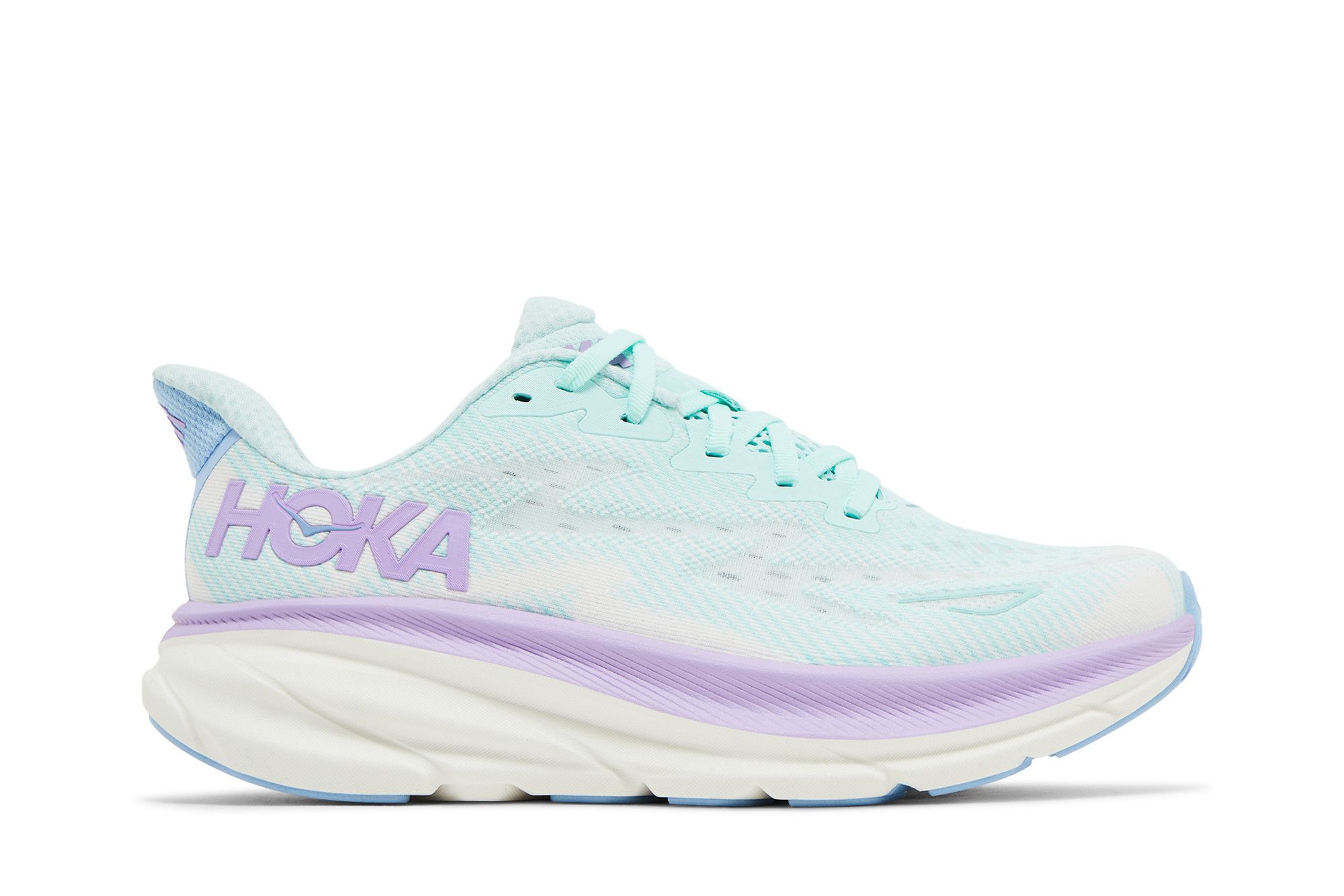 Buy HOKA Wmns Clifton 9 Wide 'Sunlit Ocean Lilac Mist' - 1132211
