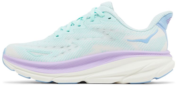 HOKA Wmns Clifton 9 Wide Sunlit Ocean Lilac Mist