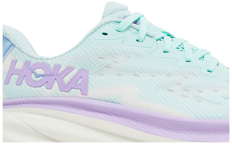 HOKA Wmns Clifton 9 Wide Sunlit Ocean Lilac Mist