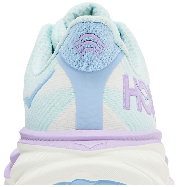HOKA Wmns Clifton 9 Wide Sunlit Ocean Lilac Mist