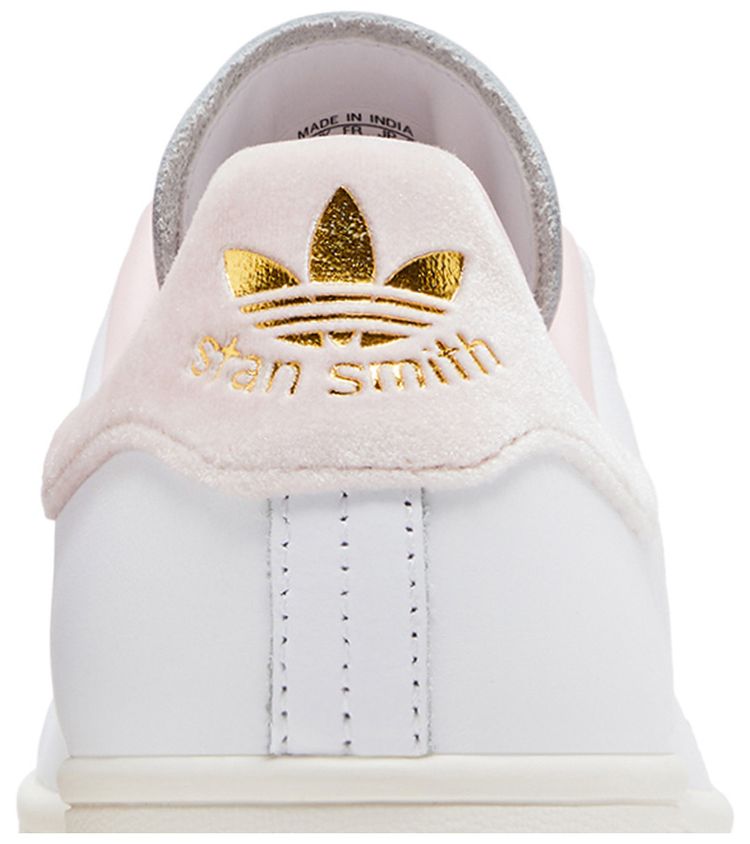 Wmns Stan Smith White Velvet Sandy Pink