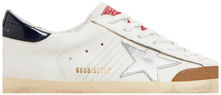 Golden Goose Superstar White Beige Silver Blue
