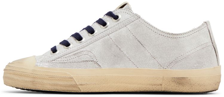 Golden Goose Wmns V Star LTD Silver Metallic Red