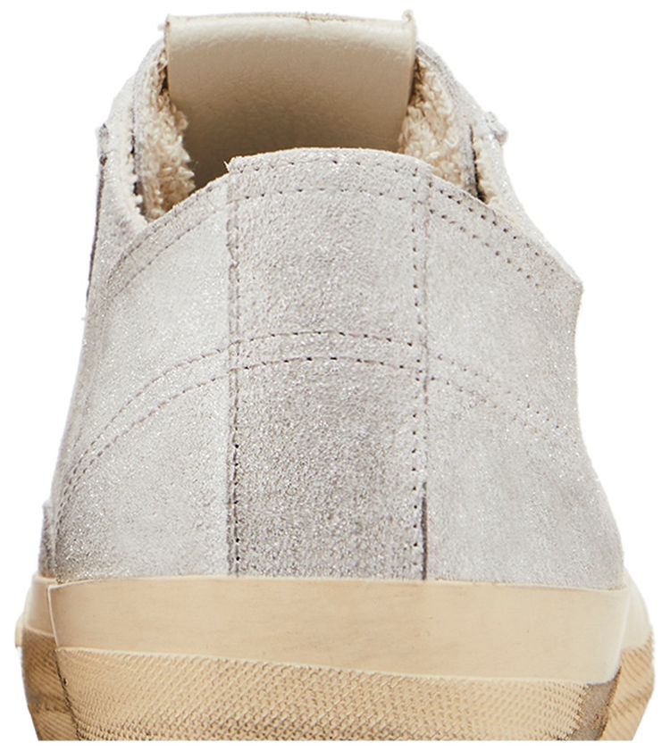 Golden Goose Wmns V Star LTD Silver Metallic Red