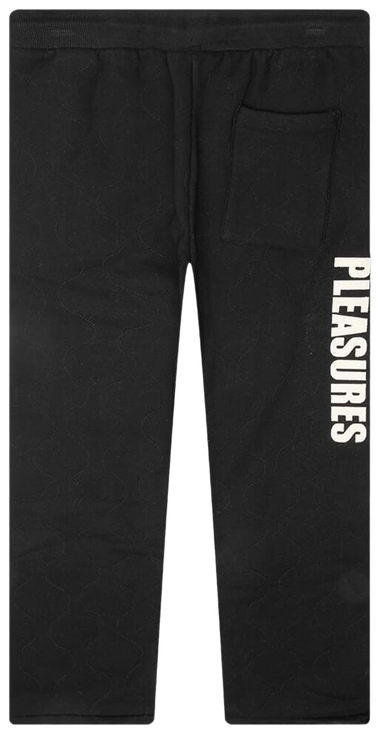Pleasures Wave Quilted Easy Pants Black