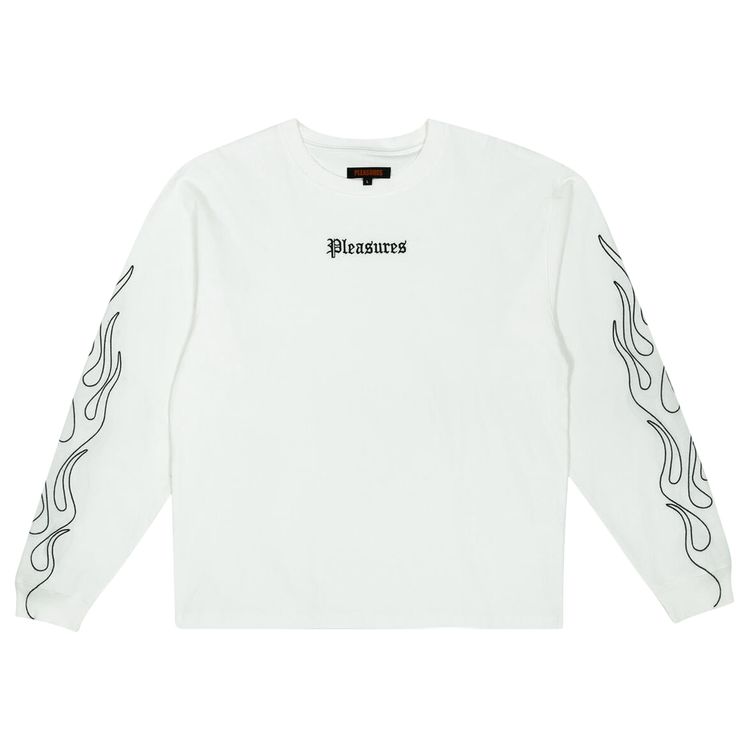 Pleasures Fiery Heavyweight Long Sleeve White