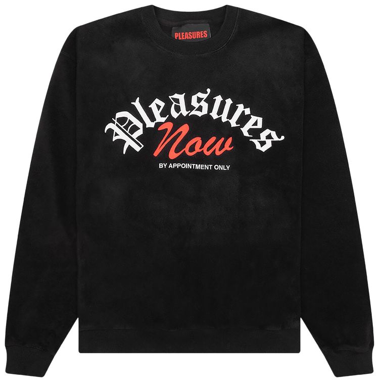 Pleasures Appointment Fleece Crewneck Black