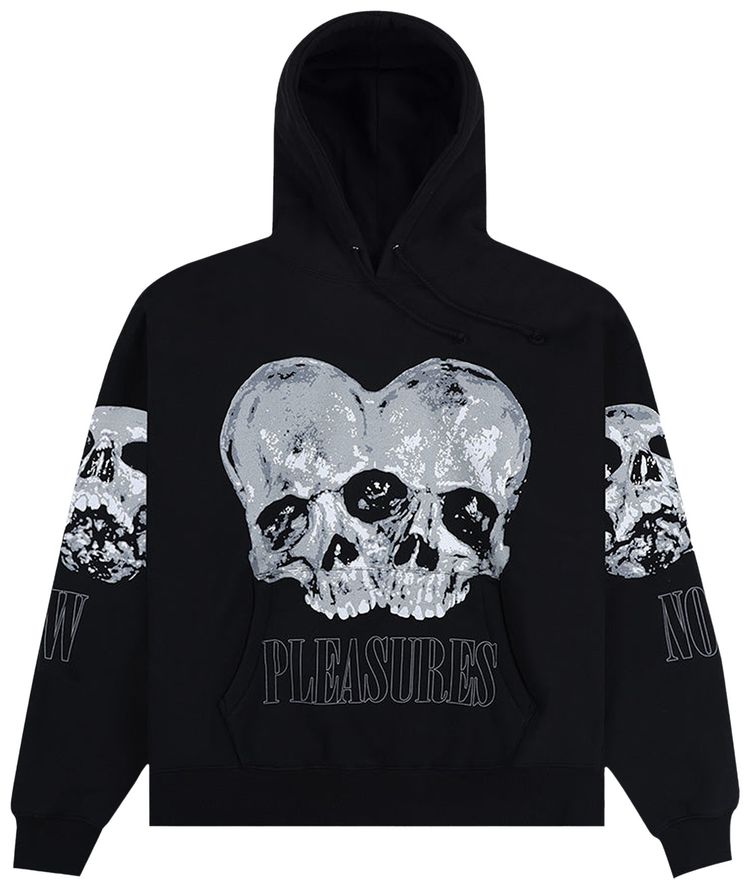 Pleasures Double Skull Hoodie Black