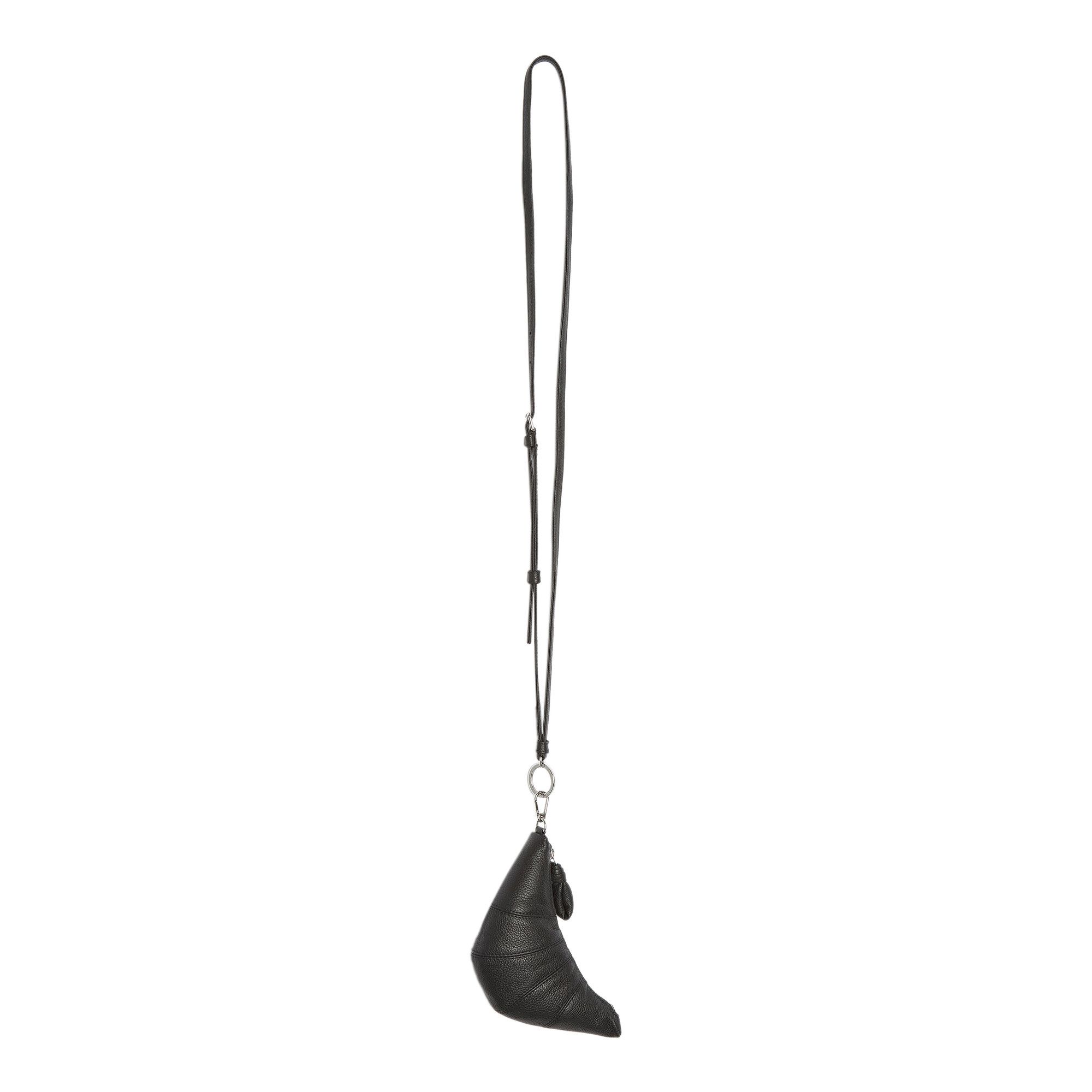 Buy Lemaire Crossbody Croissant Coin Purse 'Black' - SL0054 LL0018