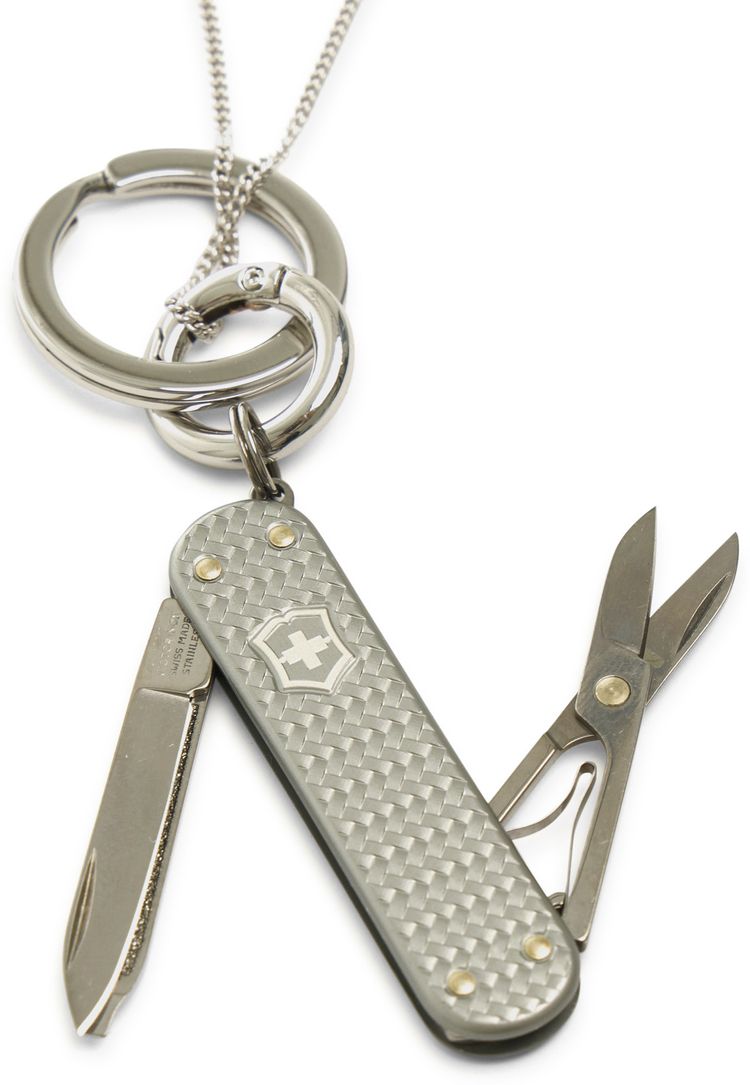 Lemaire Mini Swiss Knife Necklace Silver