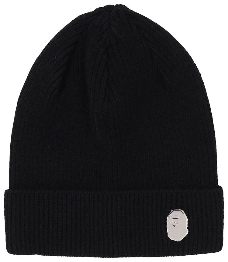 BAPE One Point Knit Cap Black