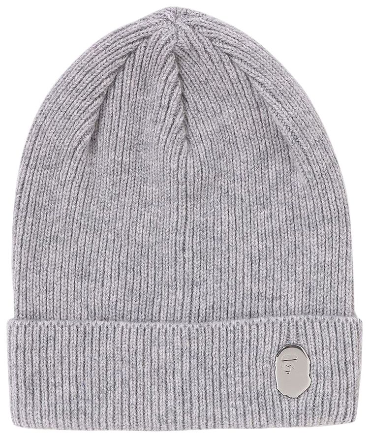 BAPE One Point Knit Cap Grey