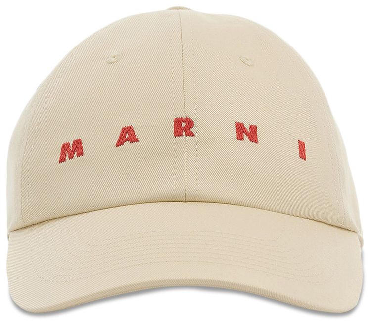 Marni Logo Baseball Hat Ivory