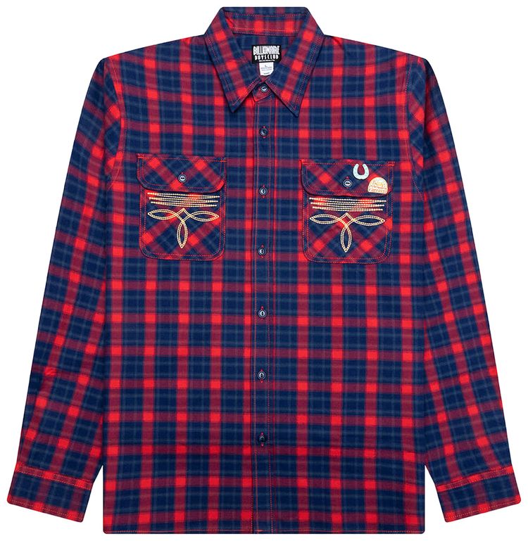 Billionaire Boys Club Dust Flannel Racing Red