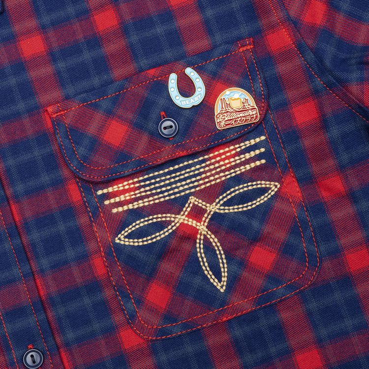 Billionaire Boys Club Dust Flannel Racing Red