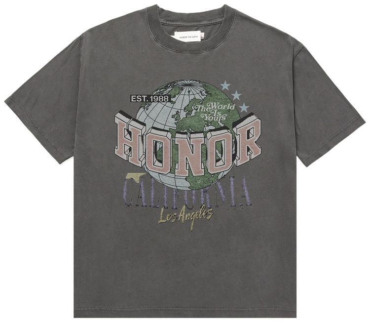 Honor The Gift Honor California T Shirt Black