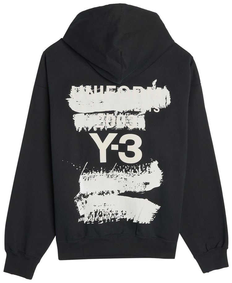 Y 3 GFX Hoodie Black
