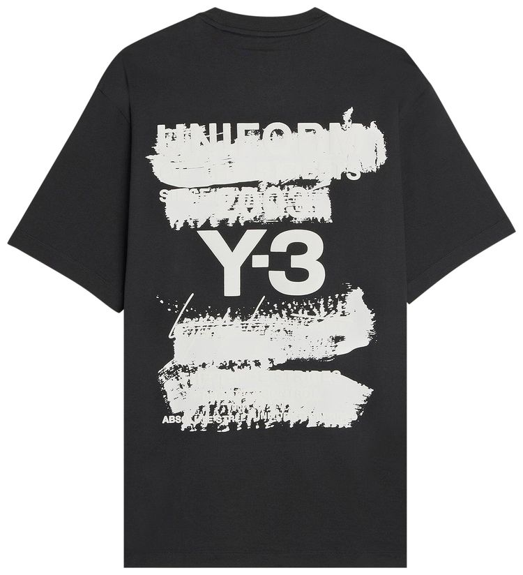 Y 3 GFX Short Sleeve Tee Black