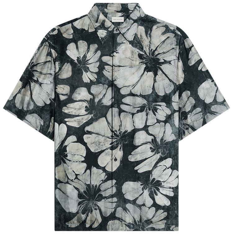 Dries Van Noten Loose Fit Cass Shirt Green