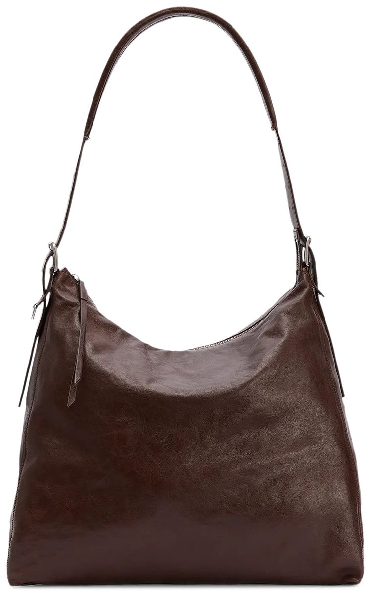 Lemaire Belted Hobo Bag Espresso