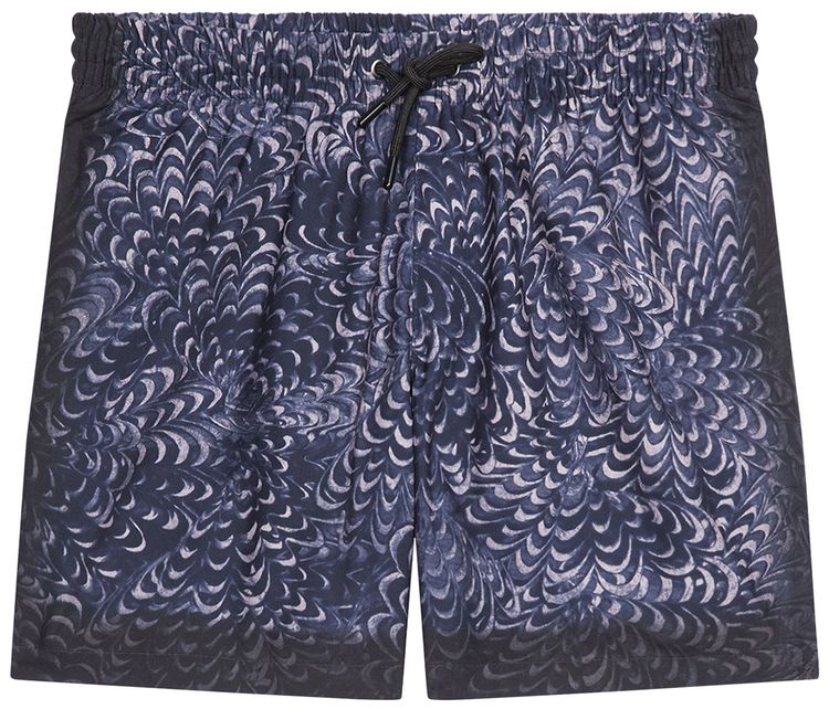 Dries Van Noten Printed Swim Short Navy