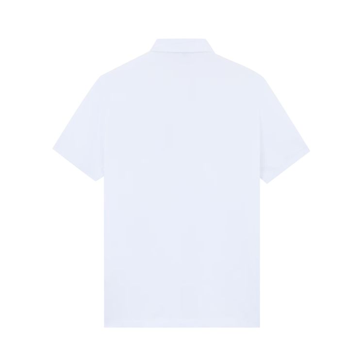 Stone Island Compass Patch Logo Polo White