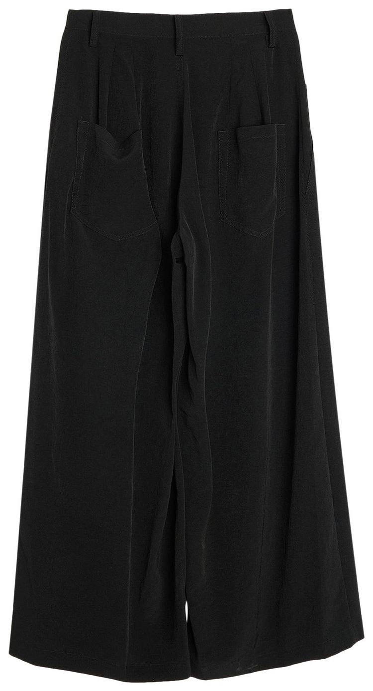 Ys U Doube Tucked Wide Pant Black