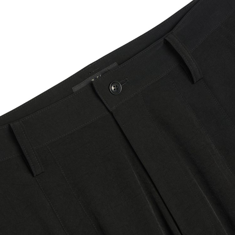 Ys U Doube Tucked Wide Pant Black