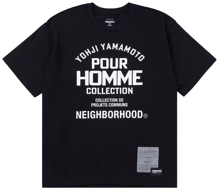 Yohji Yamamoto Pour Homme x Neighborhood Short Sleev Tee 2 Black