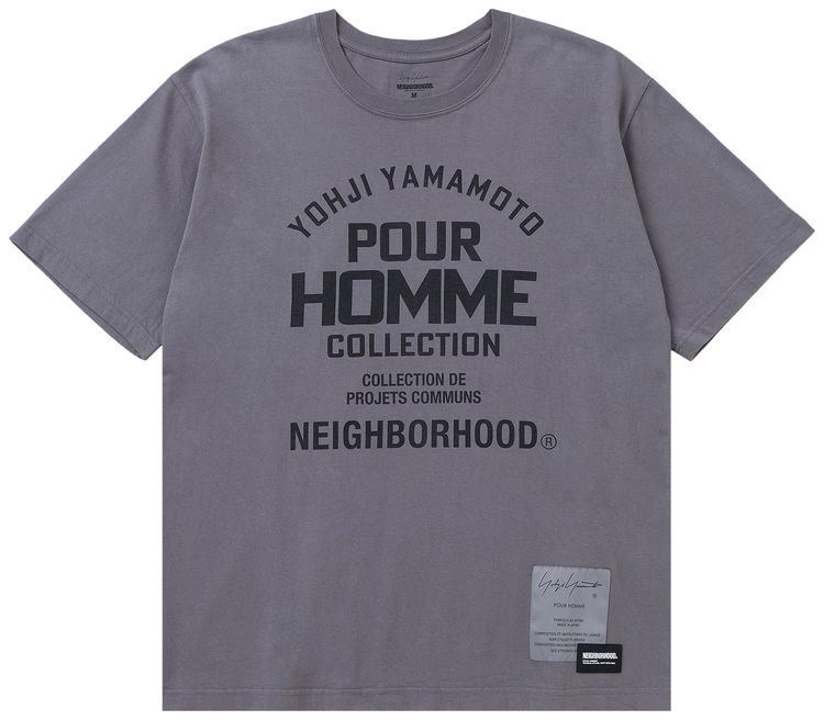 Yohji Yamamoto Pour Homme x Neighborhood Short Sleev Tee 2 Grey
