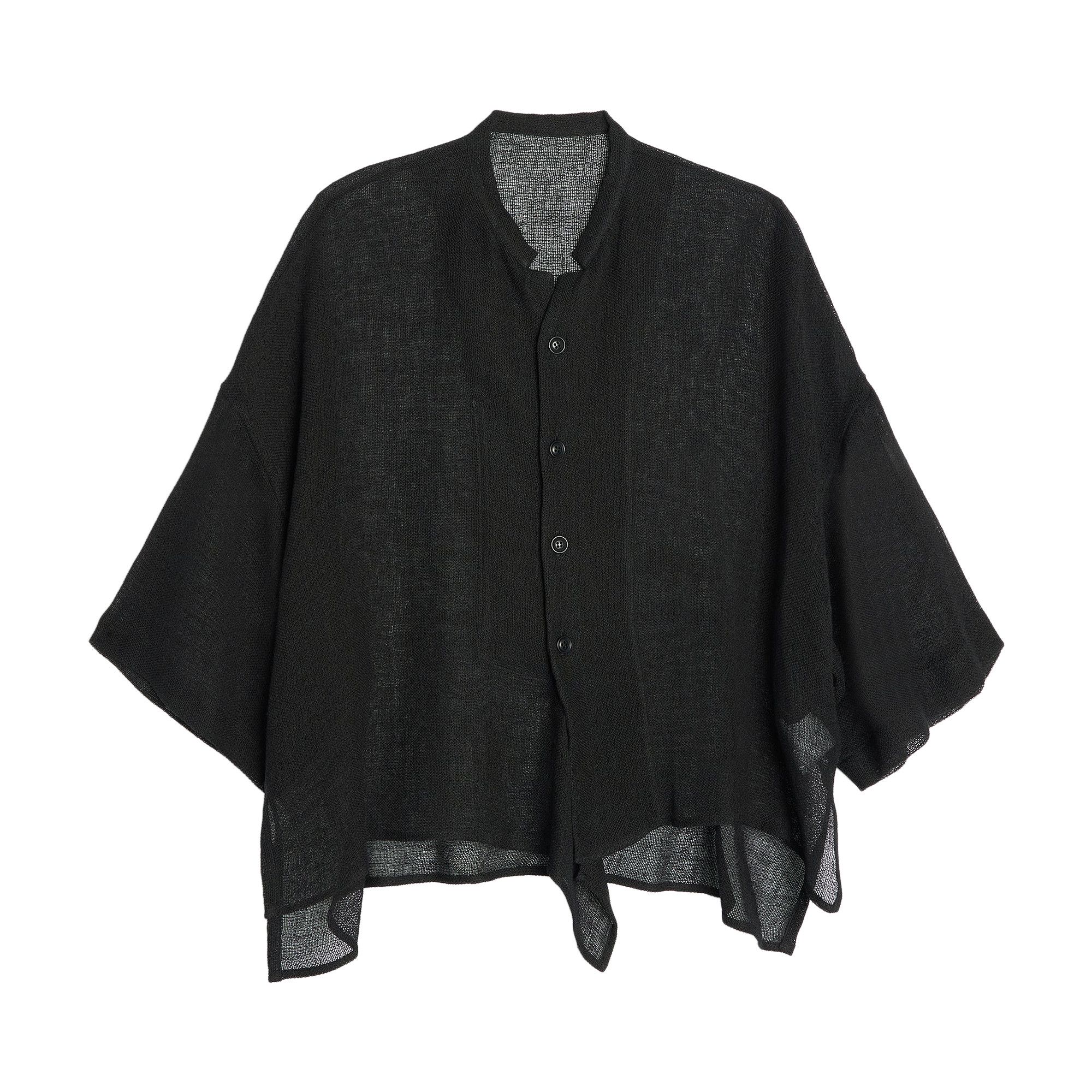 Buy Y's N-Half Sleeve Box Shirt 'Black' - YT B22 329 3 | GOAT