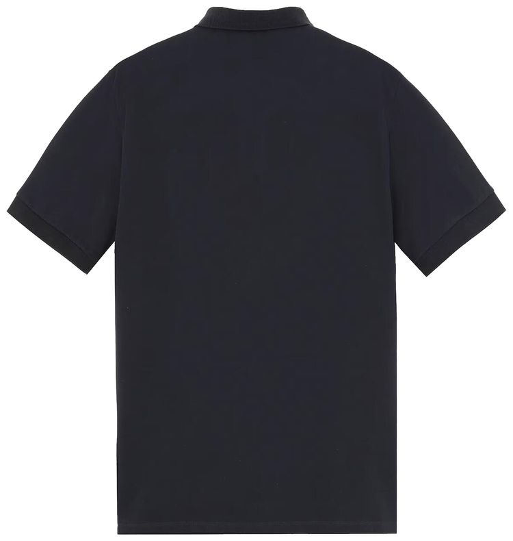 Stone Island Compass Patch Logo Polo Navy Blue