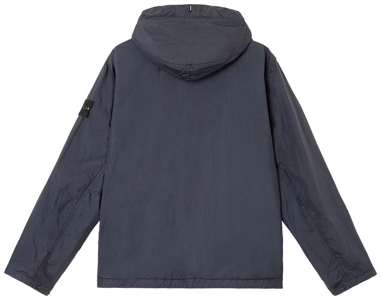 Stone Island Light Recycled Nylon Hooded Jacket Navy Blue