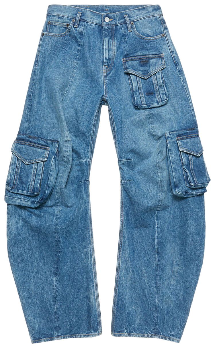 Acne Studios Trousers Mid Blue