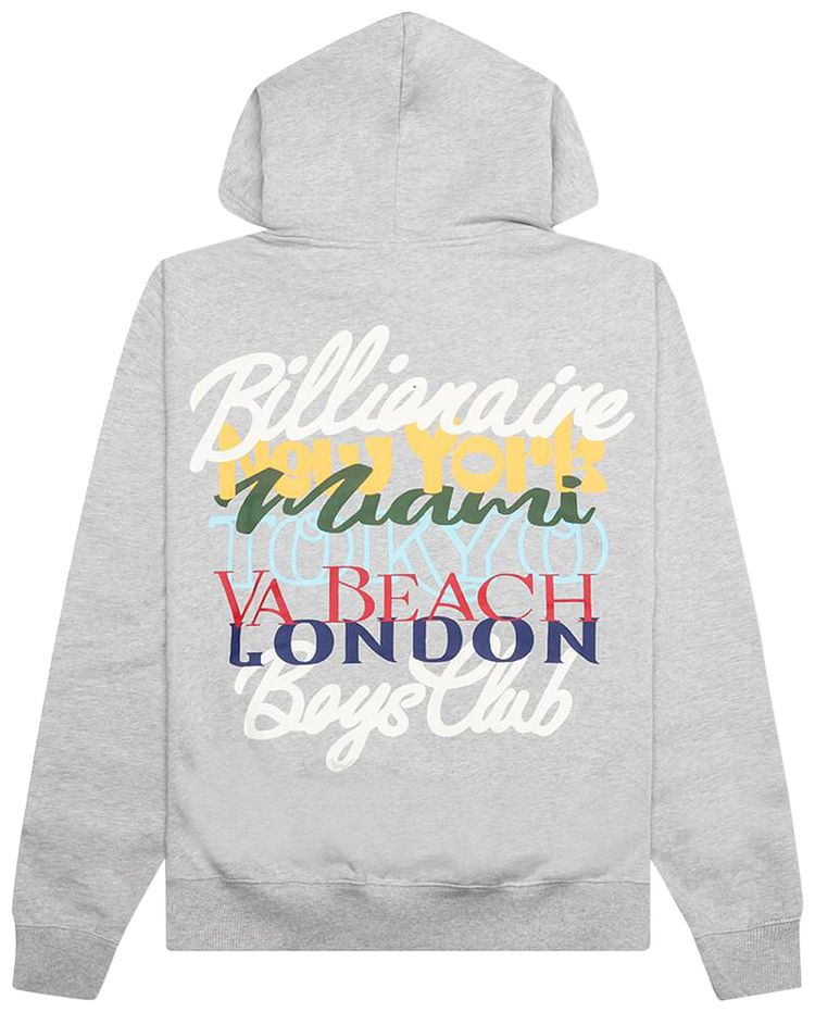 Billionaire Boys Club Woirld Tour Hoodie Heather Grey
