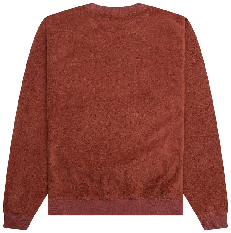 Pleasures Appointment Fleece Crewneck Brown