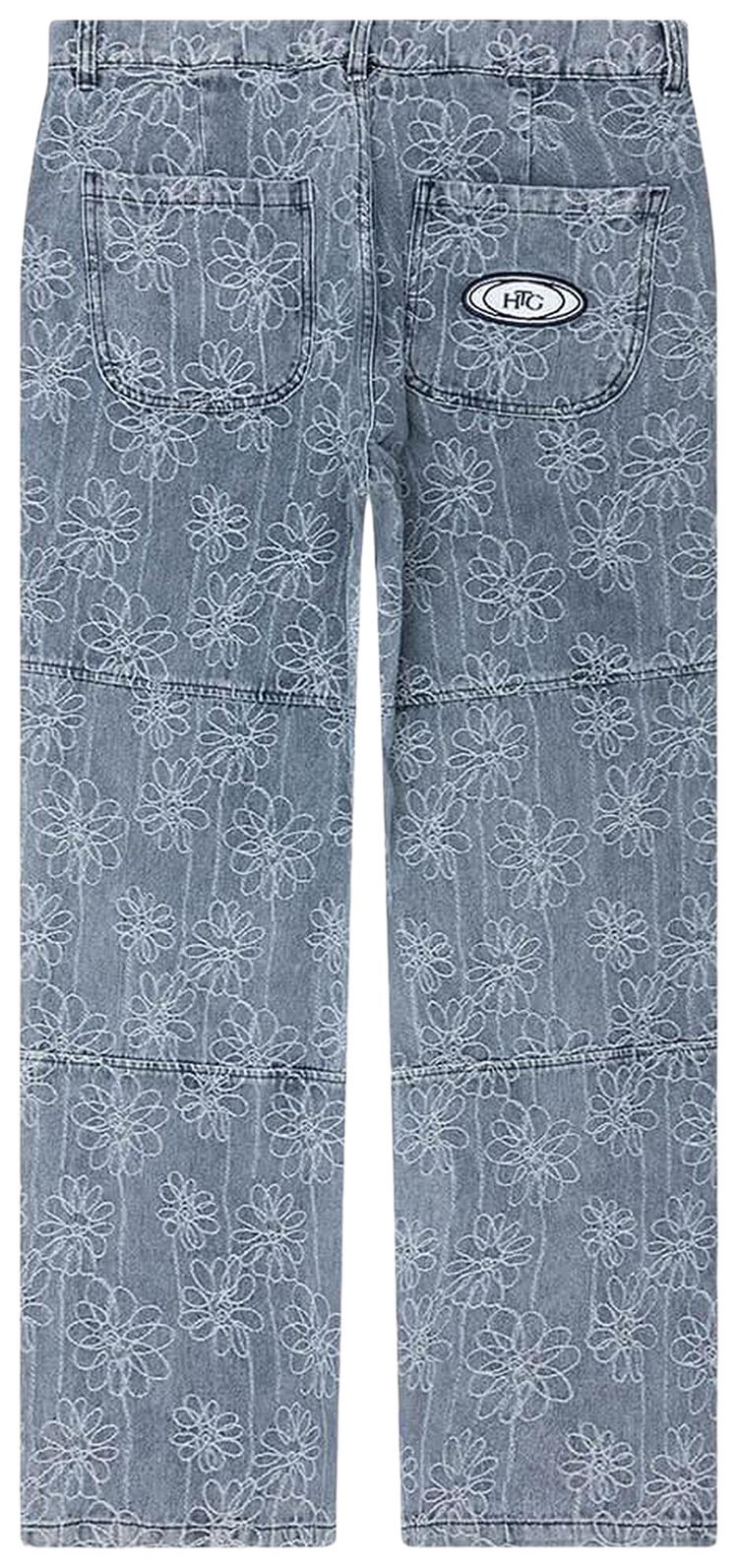 Honor The Gift Flower Denim Pant Light Indigo