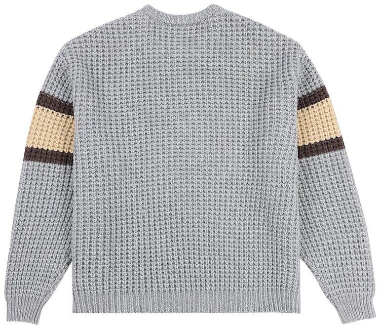 Pleasures Twitch Chunky Knit Sweater Heather Grey