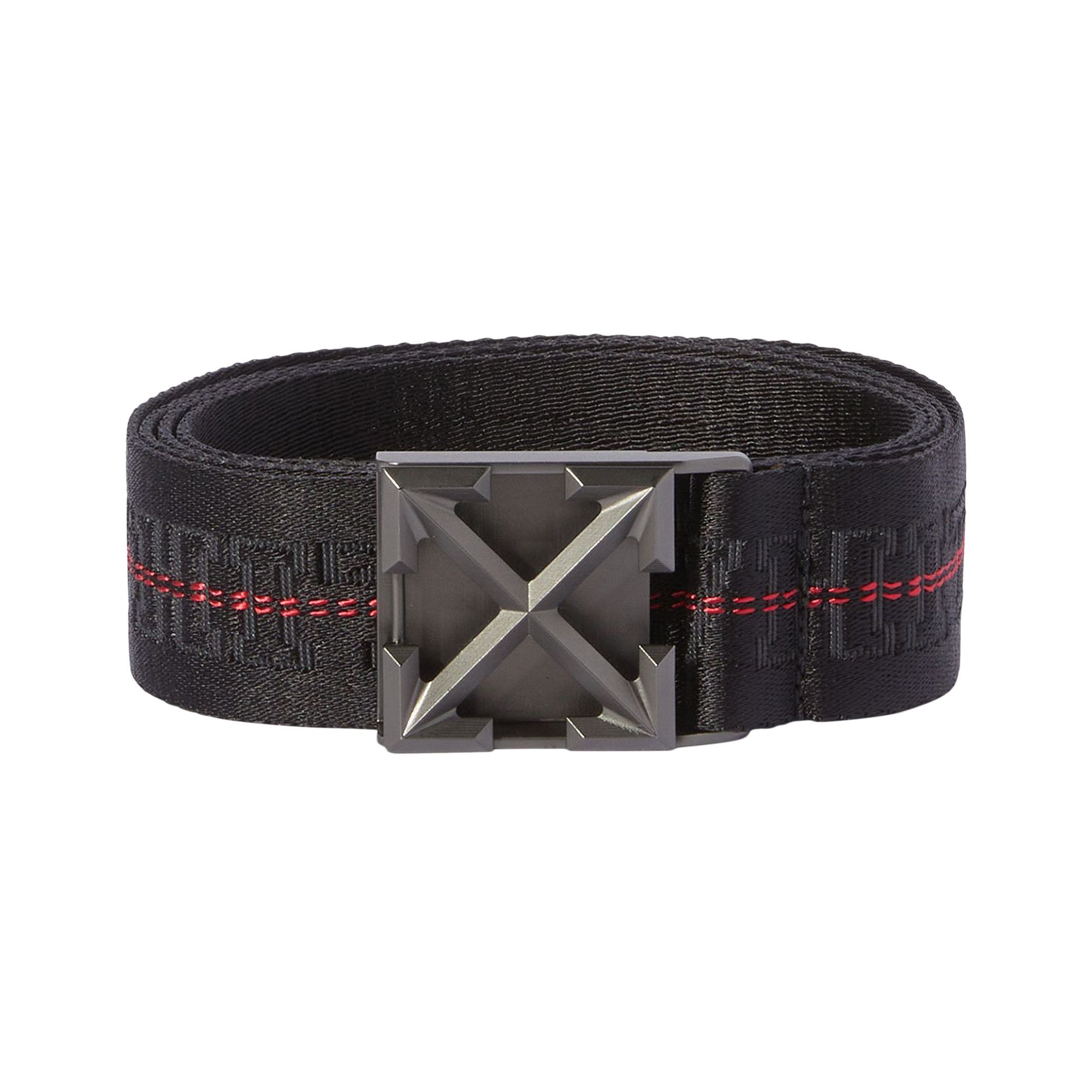 Buy Off-White Tape Belt 'Black' - OMRB14BC99FAB0021000 | GOAT