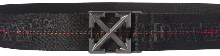 Off White Tape Belt Black