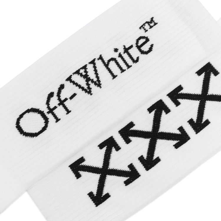 Off White Triple Arrow Long Socks WhiteBlack