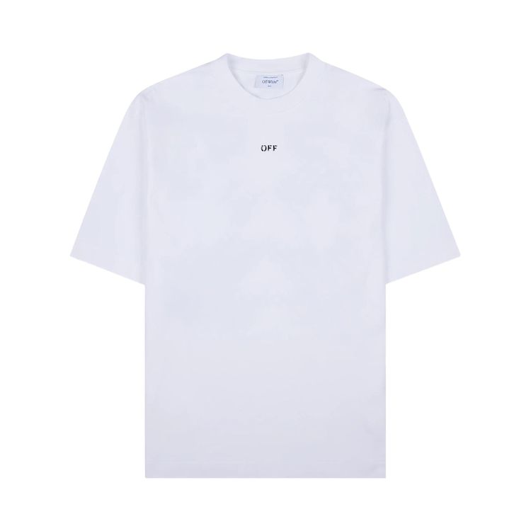 Off White Vibe Arrow Skate Short Sleeve Tee WhiteBlack