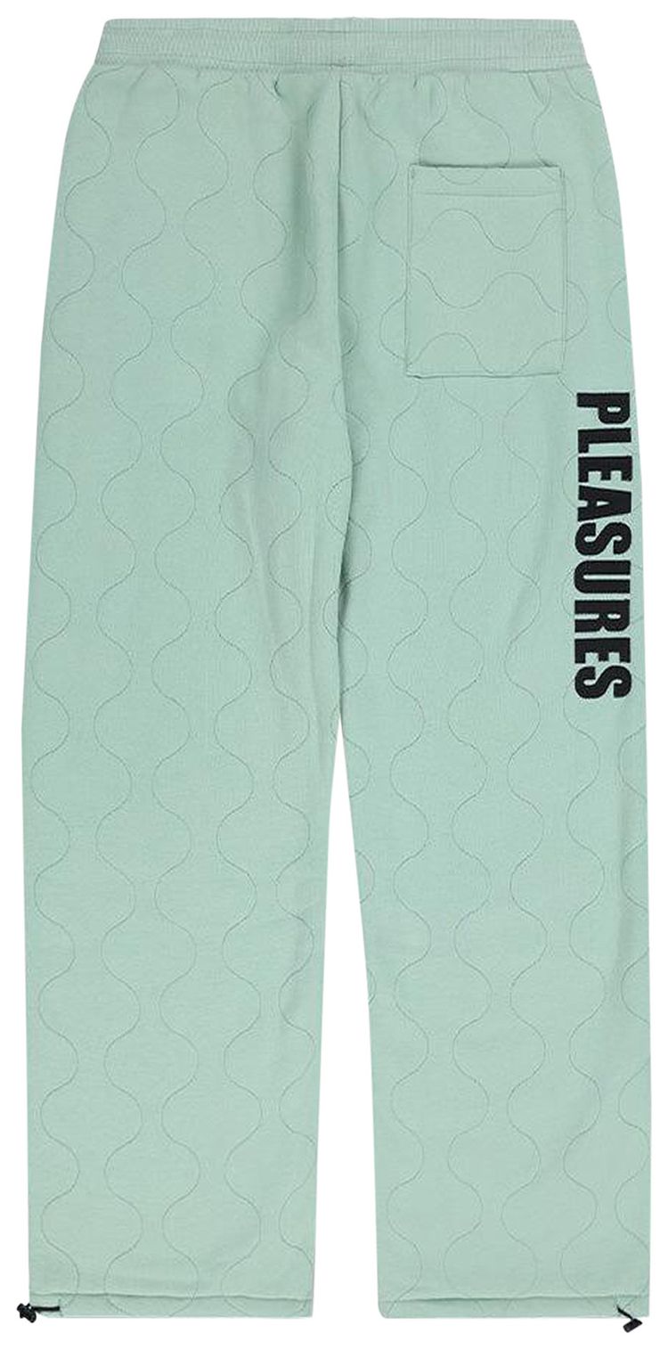 Pleasures Wave Quilted Easy Pants Matcha