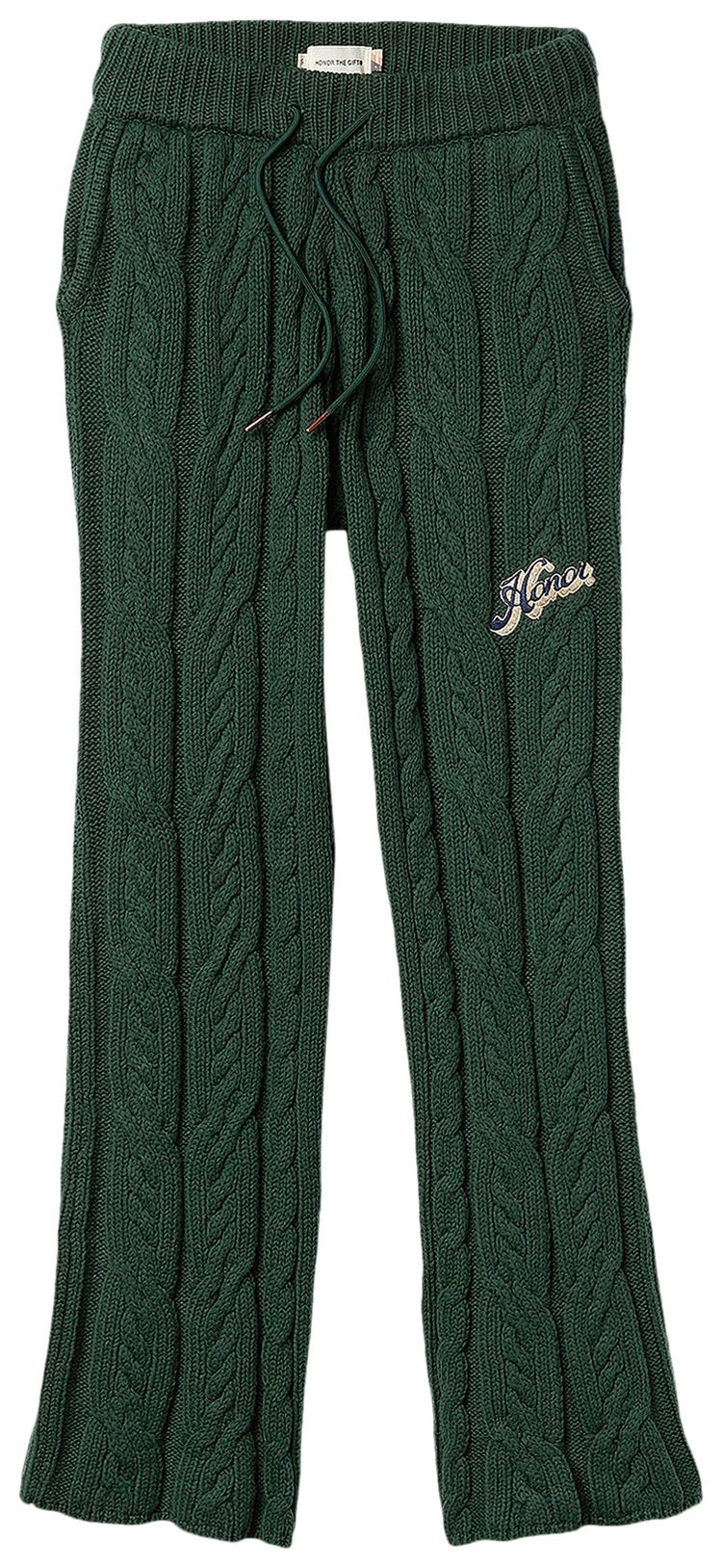 Honor The Gift Cable Knit Pant Green