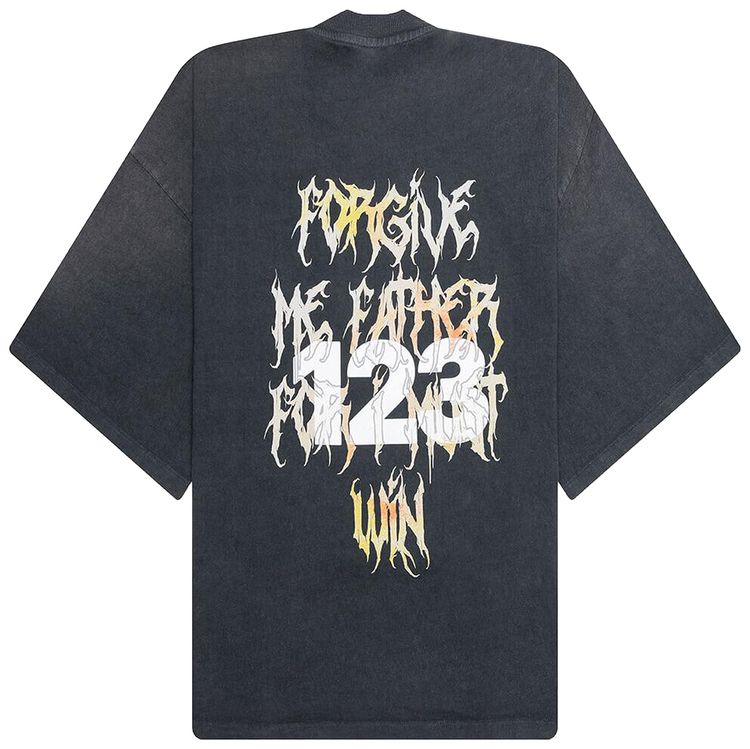RRR123 Forgive Me Vintage T Shirt Vintage Black