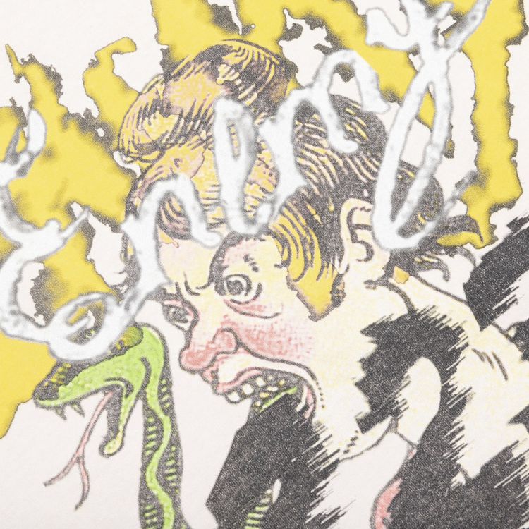 RIVINGTON roi Rebis CVA Snake T Shirt Vintage White