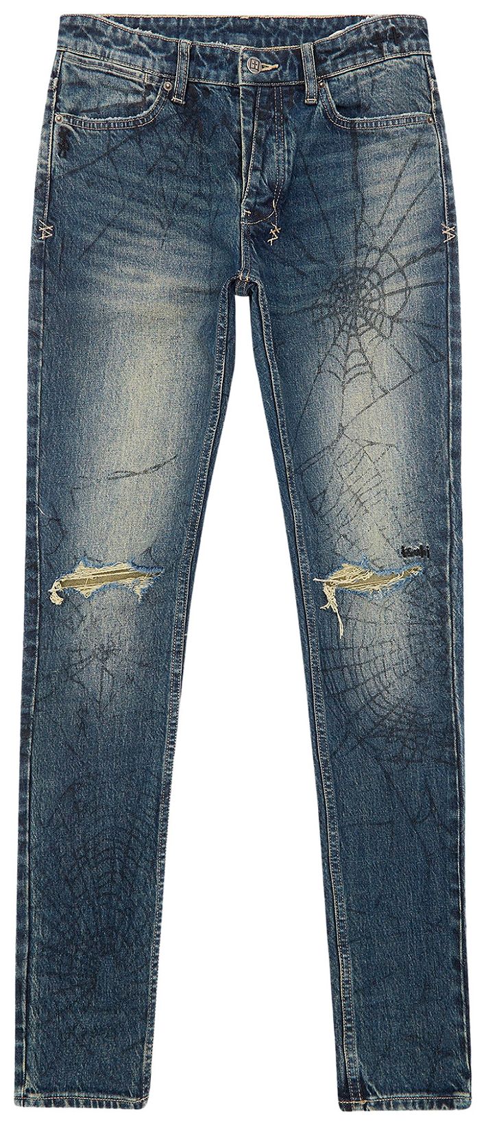 Ksubi Van Winkle Mid Rise Skinny Jean Gasoline Lies