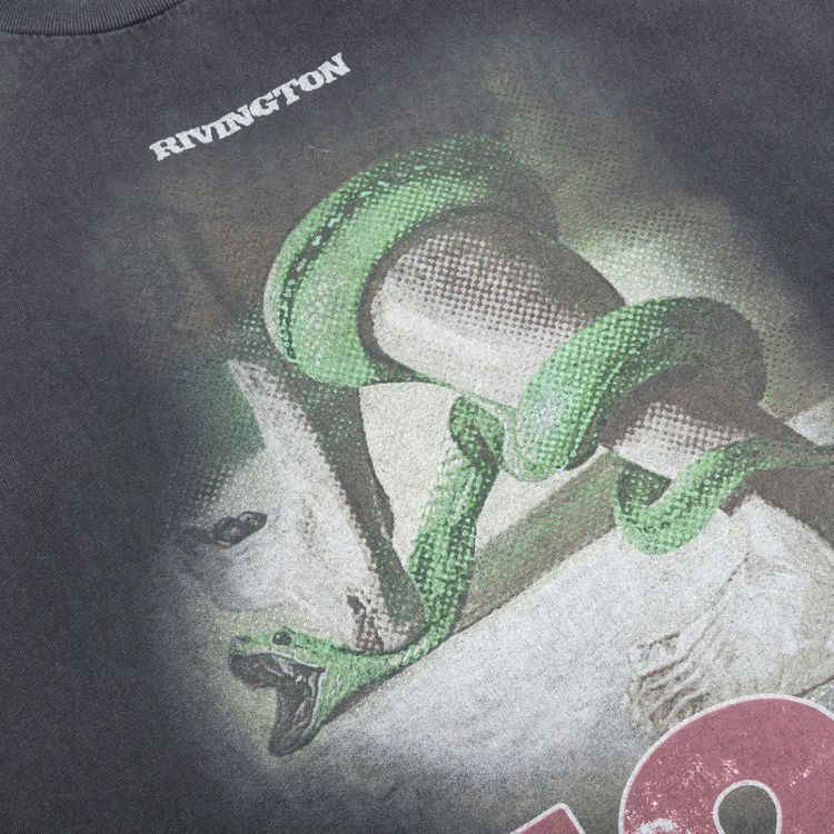 RIVINGTON roi Rebis Inri Snake Long Sleeve T Shirt Vintage Black