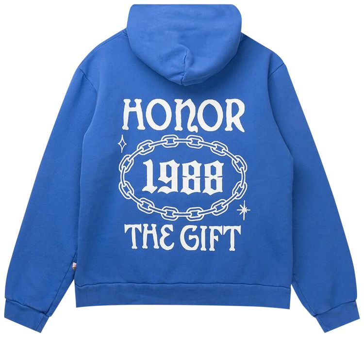 Honor The Gift Chainlink Logo Hoodie Blue