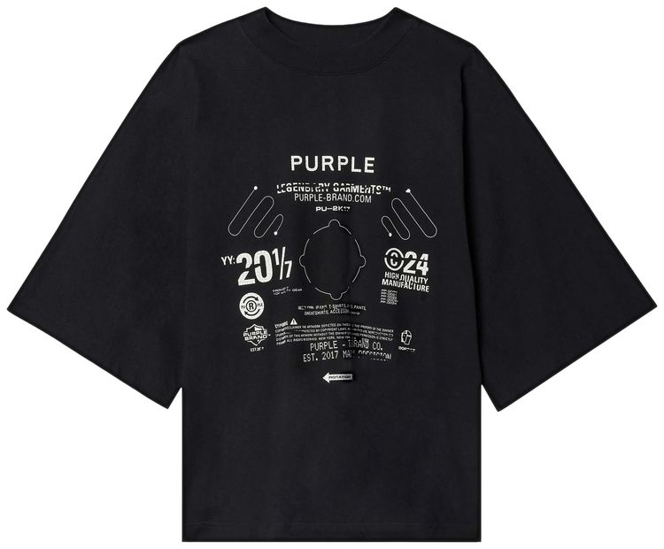 PURPLE BRAND Blade Tee Black